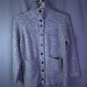 Drapers & Damons Confetti Raglan‎ Button Down Cardigan Size Petite Large